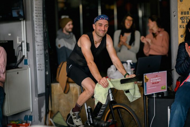 Johannes beim Charity Cycling