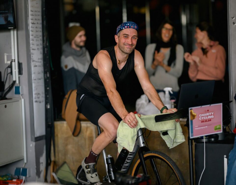 Johannes beim Charity Cycling