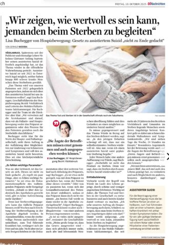 "Wir zeigen, wie wertvoll es sein kann, jemanden beim Sterben zu begleiten"