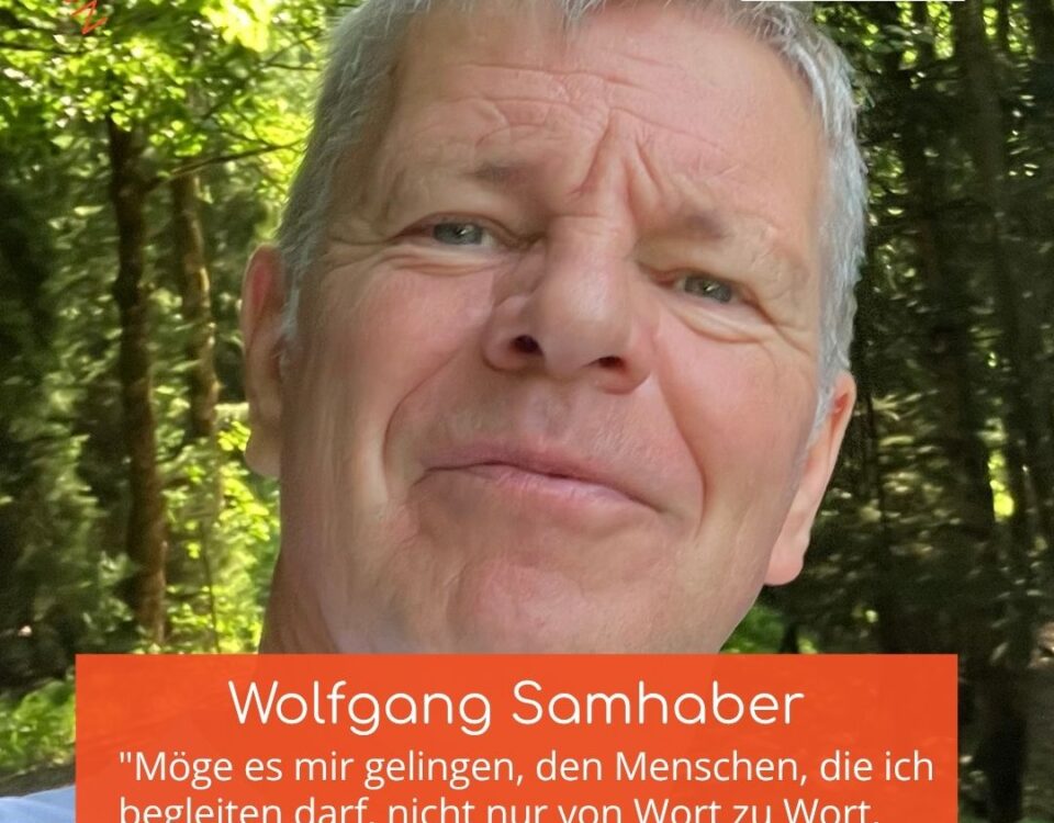 Wolfgang Samhaber, neu im Ehrenamtsteam